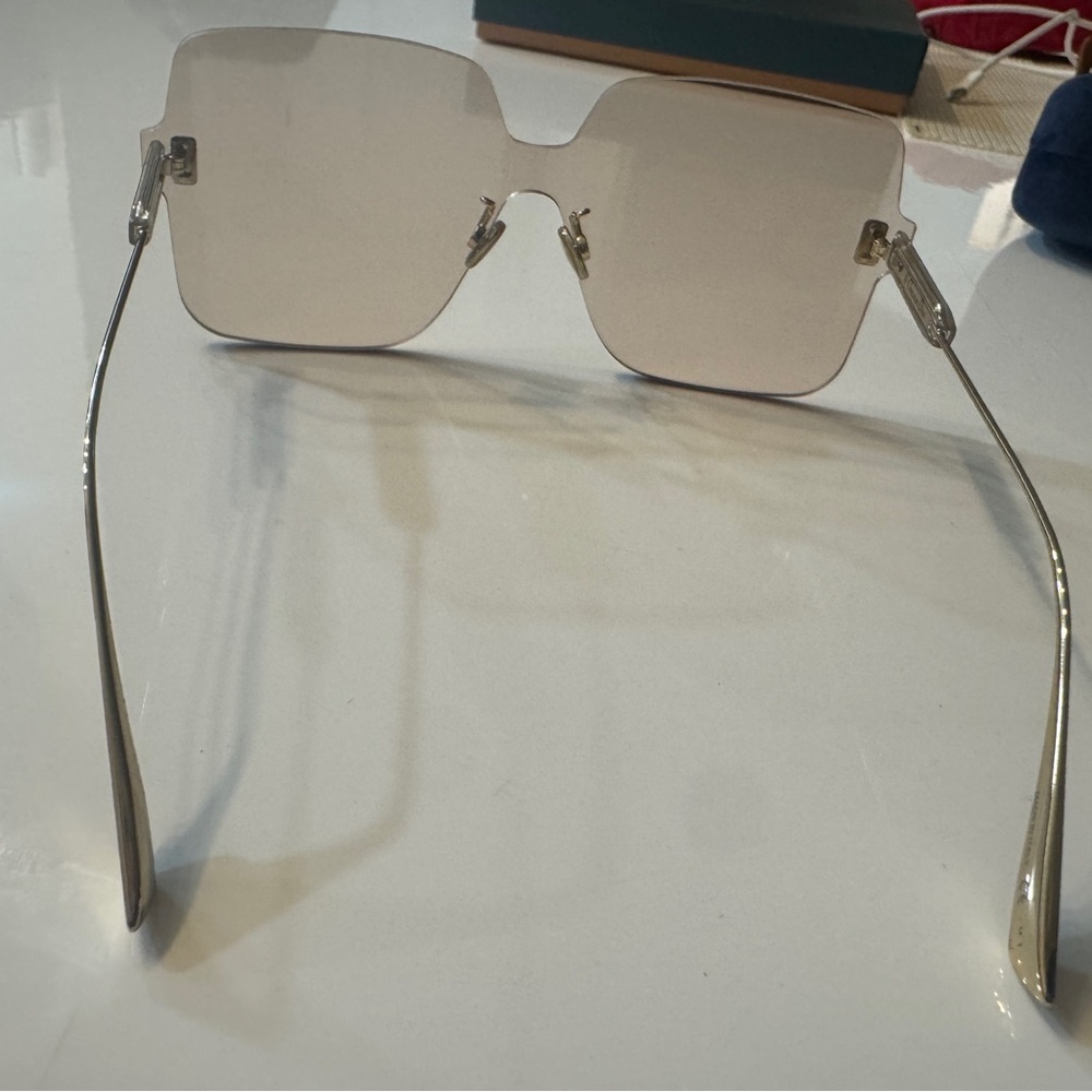 Dior Gold Geometric Sunglasses - Picture 5 of 5
